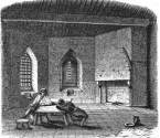 A mid-Victorian depiction of the debtors prison at St Briavel Castle, England (1858)