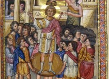 ‘Coronation of David’ in the Paris Psalter. David was a great king, and a greater failure as a father.