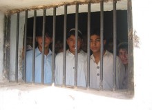 Children imprisoned in the Bannu Jail in Pakistan. According to Wikipedia, the conditions in the jails in Pakistan are deplorable; most of the prisons are more than 100 years old.